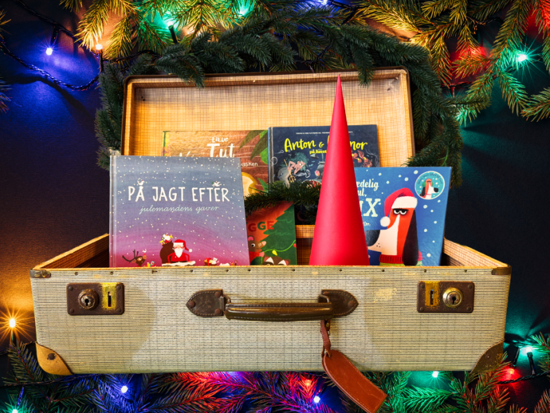 Kuffert med julebøger